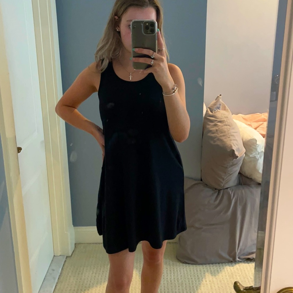 Black Tank Top flowy dress